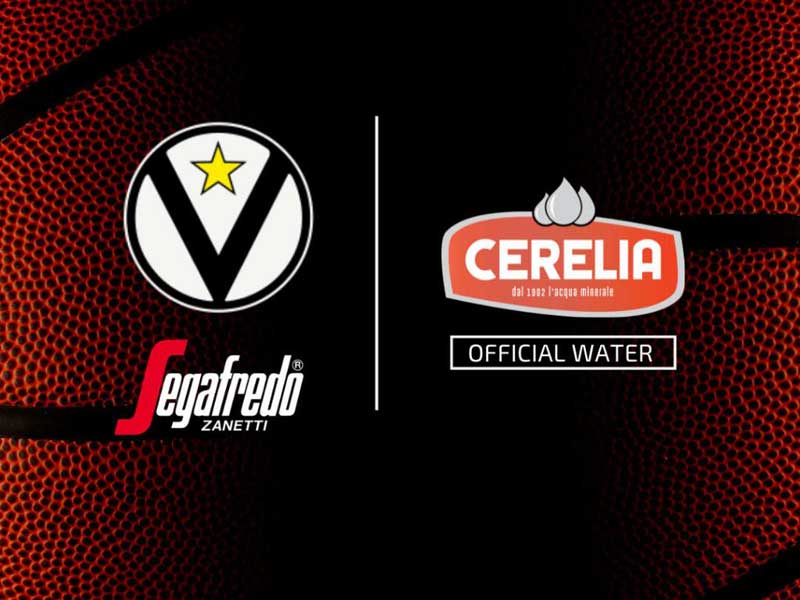 Due eccellenze Bolognesi annunciano la loro partnership: Acqua Cerelia e Virtus Segafredo Basket.